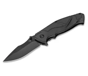 Böker PLUS All Black Pro / Nóż kieszonkowy / Linerlock / stal D2 / 19,5 cm