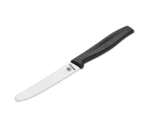 Nóż do ciasta Böker czarny / Nóż kuchenny / Ostrze ząbkowane / Długość ostrza 10,5 cm / Długość całkowita 21 cm