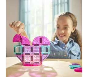 MAGNA-TILES microMAGS Zestaw magnetyczny Heart to Heart / Zestaw podróżny / 26 elementów