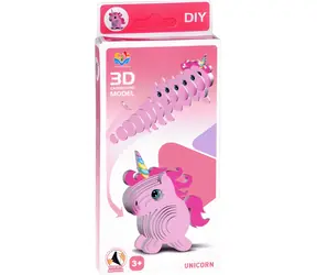 JOKOMISIADA puzzle 3D Jednorożec / 28 elementów / 7 x 6,5 x 5 cm