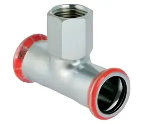 Trójnik Geberit Mapress 28 mm x G1/2" / Trójnik / Stal węglowa / Przyłącze zaprasowywane