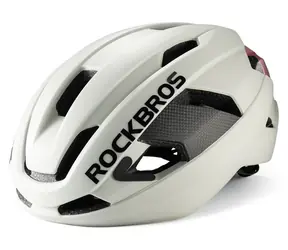 Rockbros LK-15 jasnoszary / Kask rowerowy / karbonowy / rozmiar 58-62 cm