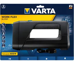Varta Work Flex BL30R czarna / Latarka / LED / 600 lm / Li- ION 2600 mAh / USB-C / IPX4