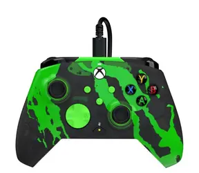 PDP Rematch GLOW Jolt Green / Kontroler do gier / przewodowy / USB-C / 2,43 m / Xbox Series X/S, Xbox One, PC