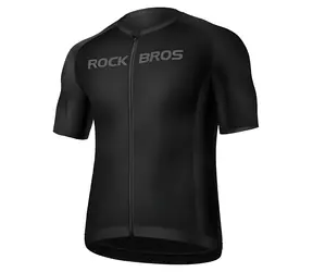 ROCKBROS 15120002005 Koszulka rowerowa czarna / Krótki rękaw / rozmiar XXL