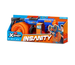 Pistolet dziecięcy Zuru X-Shot Insanity Motorized Blitz Hammer / 48 rzutek / strzelnica 27 m / od 8 lat