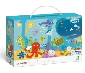 Puzzle DODO z wyszukiwaniem obrazków Podwodny świat / 80 elementów / 45 x 31 cm