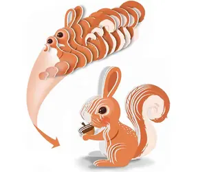 JOKOMISIADA puzzle 3D Wiewiórka / 35 elementów / 7,5 x 7 x 4 cm