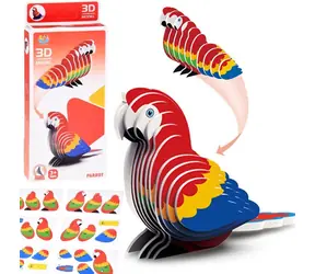 JOKOMISIADA Puzzle 3D Papuga / 24 elementy / model 3D / 6,5 x 4,5 x 4 cm