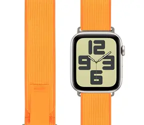 Obal:Me Pasek tekstylny do zegarka Apple Watch 42-49 mm ML pomarańczowy / Pasek do zegarka Apple Watch / Tekstylny