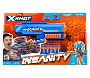 Pistolet dziecięcy Zuru X-Shot Insanity Manic / 24 strzałki / strzelnica 30 m / od 8 lat
