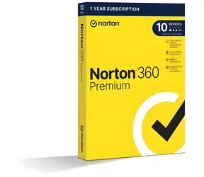 Norton 360 Premium / Oprogramowanie antywirusowe / 10 urządzeń / 75 GB pamięci masowej / 1 rok / CZ