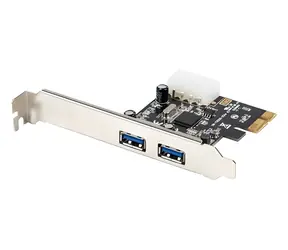 Karta Lanberg PCI-E 2x USB 3.1 / karta PCI-E / 2x USB 3.2 Gen 1 (3.1 Gen 1) Typ A / 5 Gbit/s / wewnętrzna