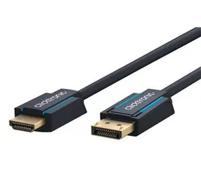 Kabel ClickTronic HQ OFC DisplayPort - HDMI / Kabel DisplayPort - HDMI / pozłacane złącza / 4K 60Hz / 3D / 10 m