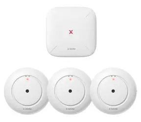 X- Sense SWS54 / Czujnik wycieku wody / stacja bazowa + 3 czujniki / Wi-Fi / zasięg 500 m / IP66