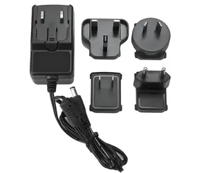 Zasilacz StarTech 12 V/2 A EU/UK/AU czarny / Zasilacz / 24 W / 100-240 V / Wymienne wtyczki EU/UK/AU