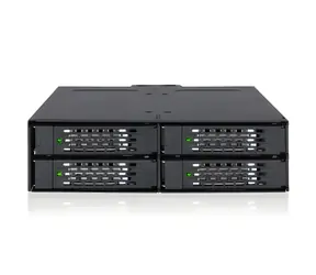 Icy Dock MB607SP-B czarny / Płyta montażowa do 4X dysków twardych/SSD 2,5" / SATA III / Hot-Swap / 1 dysk 5,25"