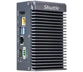 Shuttle Barebone Edge SPCEL03 czarny / Mini-PC / Intel Atom x6413E / SO-DIMM DDR4 / M.2 / 2x LAN / Bez systemu operacyjnego