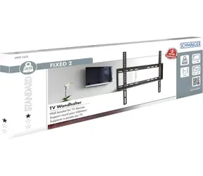 Schwaiger LWHF5535 czarny / uchwyt ścienny do telewizora / 32" - 75" / VESA 400x400 / maks. 35 kg / regulowana wysokość