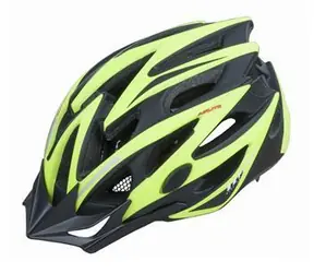 Kask Pro-T PLUS Tarifa czarno-żółty fluo / Kask rowerowy / In-mold / L (58-61 cm)