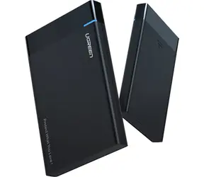 Ugreen US221 czarny / Obudowa zewnętrzna na dysk 2,5" / HDD i SSD / SATA III / USB-C / kabel 50 cm