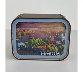 2KIDS TOYS Drewniana układanka 3D Lampa Praga - Widok na Wełtawę / Oświetlenie LED / USB / od 14 lat