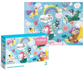 DODO Puzzle Fantasy: Przygoda z jednorożcem / 30 elementów / 27 x 20 cm