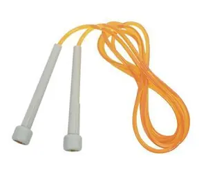 Lifefit Skakanka SPEED ROPE 260 cm pomarańczowa / lina PVC / uchwyty plastikowe / regulowana długość