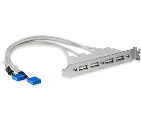Adapter StarTech Slot Plate 4X USB-A / Adapter / IDC / 5 szt. / 0,286 m