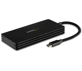 StarTech USB-C box dla M.2 SATA SSD czarny / Zewnętrzny box dla SSD / USB 3.1 Gen 2 / M.2 SATA / obudowa aluminiowa