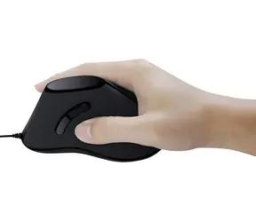 LogiLink ID0158 czarna / Mysz ergonomiczna / USB / 1000 DPI / 5 przycisków