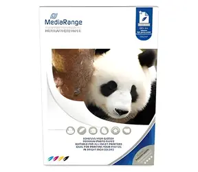 Papier fotograficzny samoprzylepny błyszczący MediaRange A4 / Papier fotograficzny / 50 arkuszy / 115 g/m2 / do drukarek atramentowych