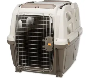 Skrzynia transportowa TRIXIE SKUDO 5 ciemnoszara/piaskowa / M / 79x59x65 cm / ładowność 35 kg