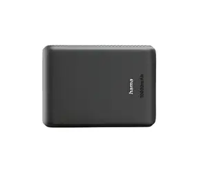 HAMA Power Pack New Performance 10 antracyt / Power bank / 10000 mAh / 1x USB-C / 2x USB-A / 5 V / 3 A