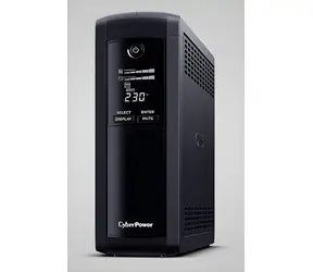 CyberPower Value Pro seria GreenPower UPS czarny / 1200 VA / 720 W / gniazda Schuko / LCD / USB