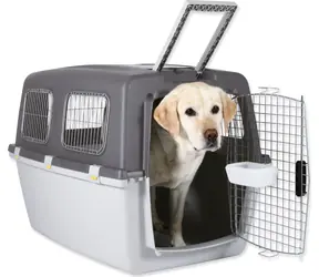 TRIXIE Skrzynia transportowa Gulliver 6 szara / ML / 64x64x92 cm / ładowność 38 kg