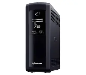 CyberPower Value Pro GreenPower czarny / UPS / 1200 VA / 720 W / Line-interactive / 8x IEC C13 / LCD