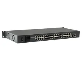 Przełącznik LevelOne PoE+ 32x FE PoE+ 250W 19" / Przełącznik / 32- Port / 2x GE uplink / Niezarządzany / metalowy