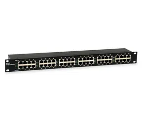 LevelOne ESP-2400 czarny / Listwa przeciwprzepięciowa / 24x PoE / IEEE 802.3 AF/at / szafa 19”