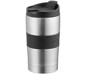 DeLonghi DLSC074 czarno-srebrny / Kubek termiczny / stal nierdzewna / 235 ml