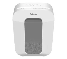 Fellowes Powershred LX50 biały / Niszczarka / Cięcie poprzeczne 4x37 mm / P-4 / 9 arkuszy
