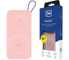 3mk PastelUp 10000mAh różowy / Powerbank / 22,5 W / MagSafe / USB-A / USB-C