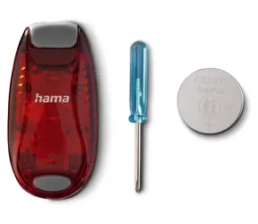 Lampa ostrzegawcza HAMA z klipsem 2 szt. / Lampa ostrzegawcza / 3 tryby świecenia / IP44