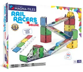 MAGNA-TILES® Magnetyczny zestaw konstrukcyjny Tor kulkowy Deluxe / 90 elementów