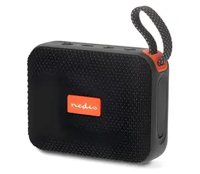 Nedis SPBT0526BK czarno-pomarańczowy / głośnik Bluetooth / 10 W / IPX7 / TWS