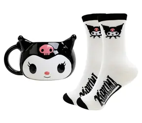 BLUESKY Kubek Kuromi 3D ze skarpetkami / licencja Sanrio