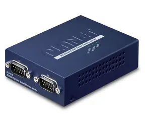 Konwerter Planet 2x RS232/422/485 na Ethernet / Konwerter / 10/100 Mbps / 2x Port szeregowy / 1x LAN