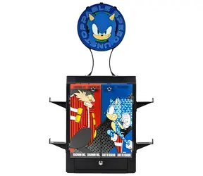 NUMSKULL Gaming Locker Sega Sonic czarno-wielokolorowy / Stojak na płyty z grami / Xbox