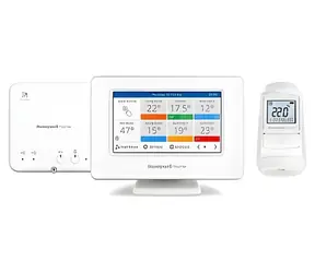 Honeywell Home EvoHome EVO-HAUS- PLUS / Jednostka sterująca + głowica termiczna HR93 + przekaźnik przełączający