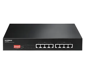 Przełącznik Edimax ES-1008P V2 / 8- Port / 10/100 Mb/s / 8x PoE+ / 130 W / 802.3at